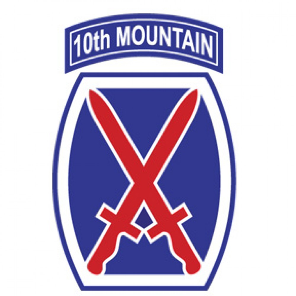 10TH MOUNTAIN DIVISION ARMY DECAL
