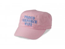 PROUD AIR FORCE WIFE   PINK FLAT TOP HAT