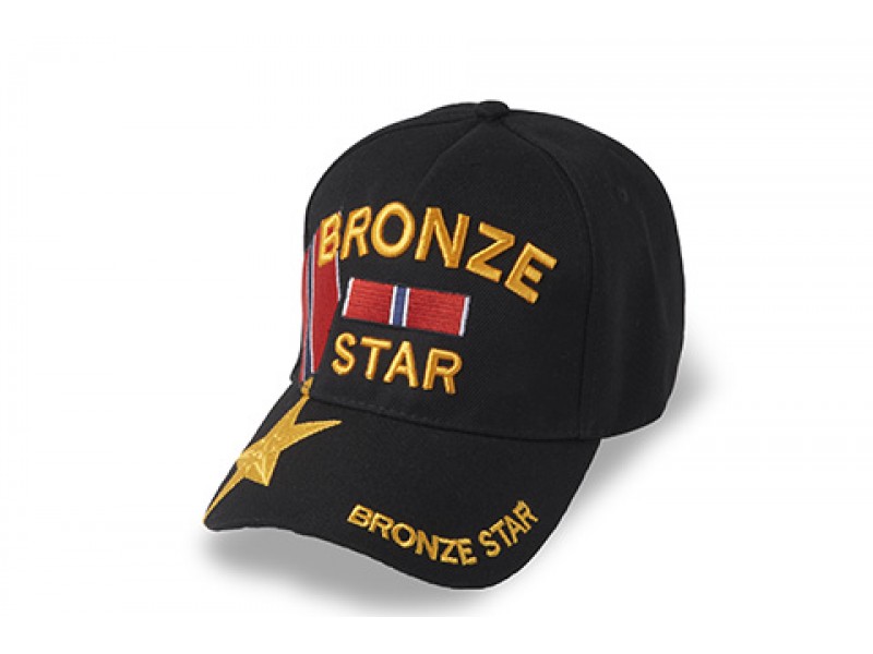 BRONZE STAR CAP STAR ON BILL OF CAP 