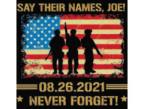 SAY THEIR NAMES JOE NEVER FORGET DECAL