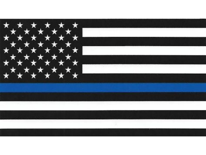 THIN BLUE LINE DECAL