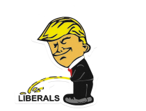 PISS ON LIBERALS DECAL