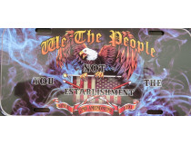 WE THE PEOPLE NOT YOU THE ESTABLISHMENT LICENSE PLATE