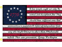 1776 GEORGE WASHINGTON QUOTE A FREE PEOPLE 3X5 FLAG