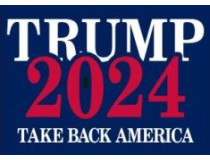 TRUMP 2024 TAKE AMERICA BACK RED LETTERS 3X5 FLAG