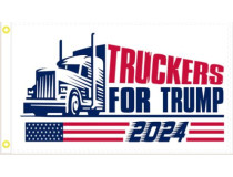 TRUCKERS FOR TRUMP 3X5 FLAG